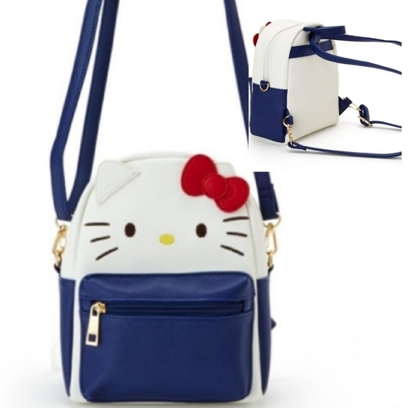 Sanrio Hello Kitty 2 Way Backpack Crossbody bag purse - Picture 1 of 10